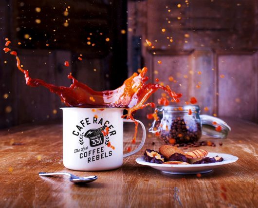 Cafe Racer Rebels Emaile Becher